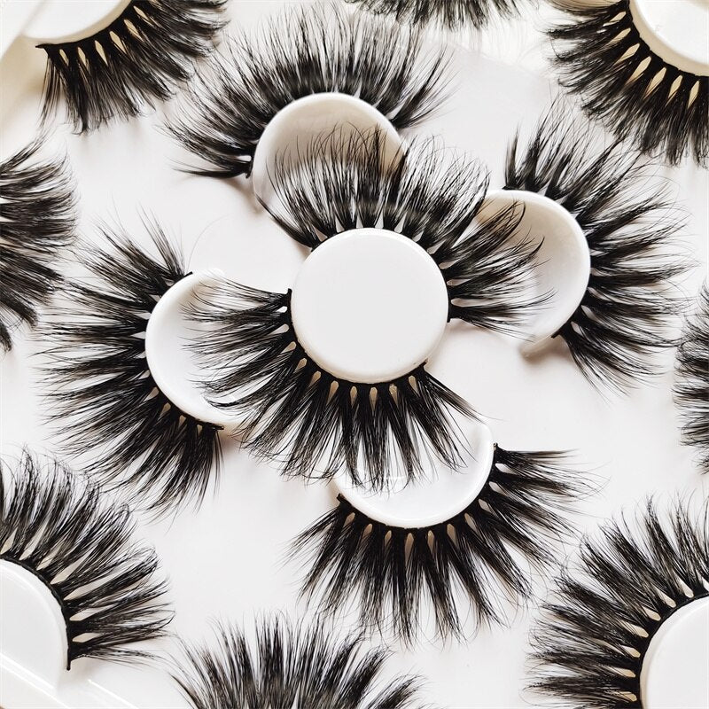 7 Pairs Faux Mink Eyelashes Long Lasting Fluffy Mink Lashes Dramatic Volume lashes Extension Thick Long