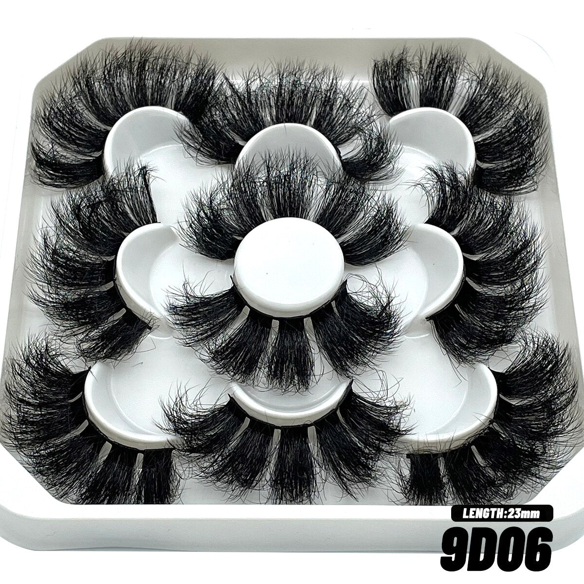 5/10 pairs 3D Faux Mink Eyelashes Long Lasting Fluffy Mink Lashes Dramatic Volume Lashes Extension Thick Long