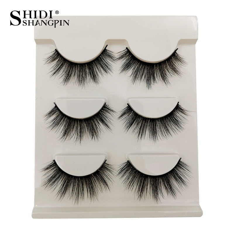 Manga Lashes 3/5/10 Pairs Eyelashes 3D Mink Lashes Korean Natural Cils Strip Lashes Band Soft Cosplay False Eyelashes