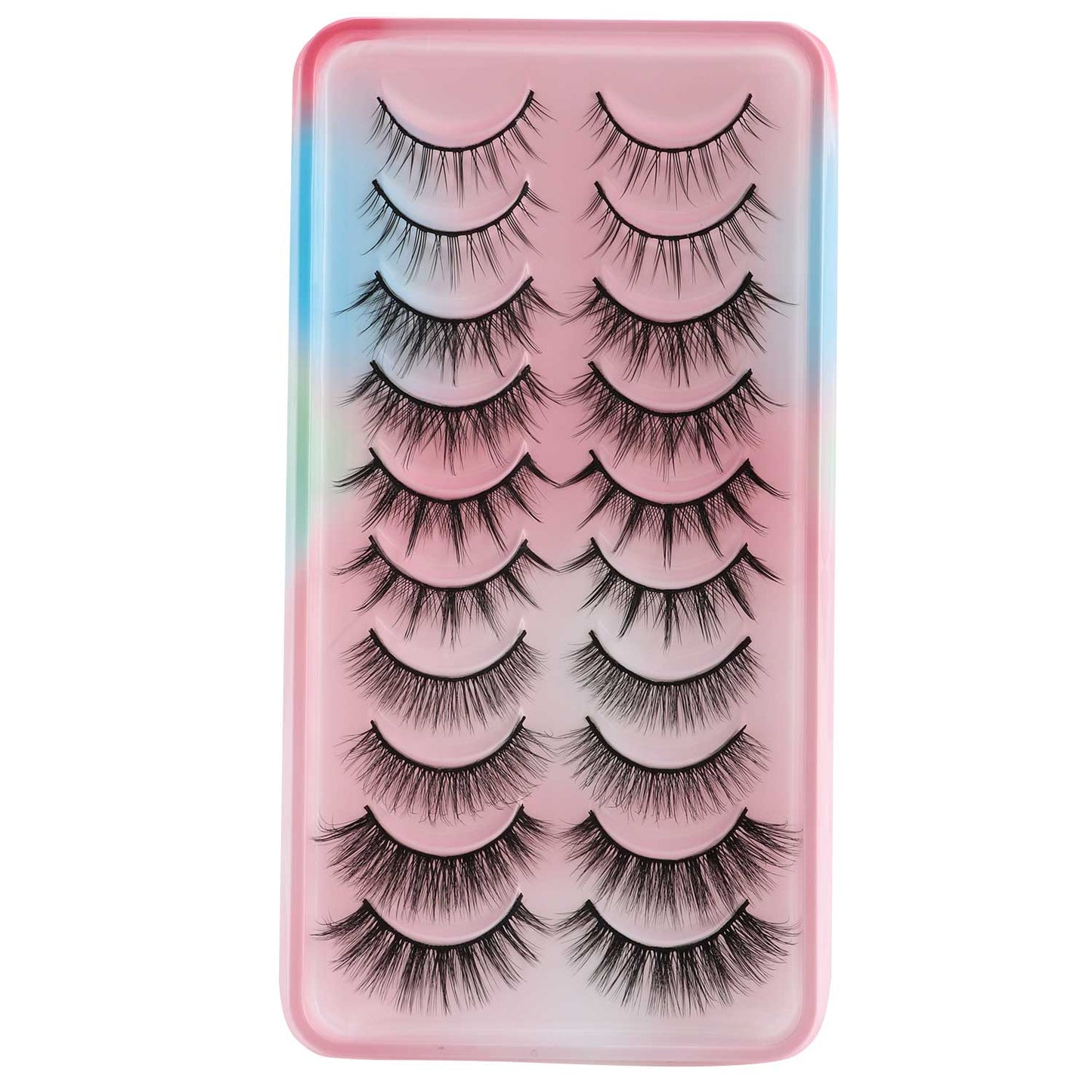 8 Pairs 3D Mink False Eyelashes Natural Wispy Fluffy Dramatic Volume Fake Lashes Extension Handmade Cruelty-free Eyelash