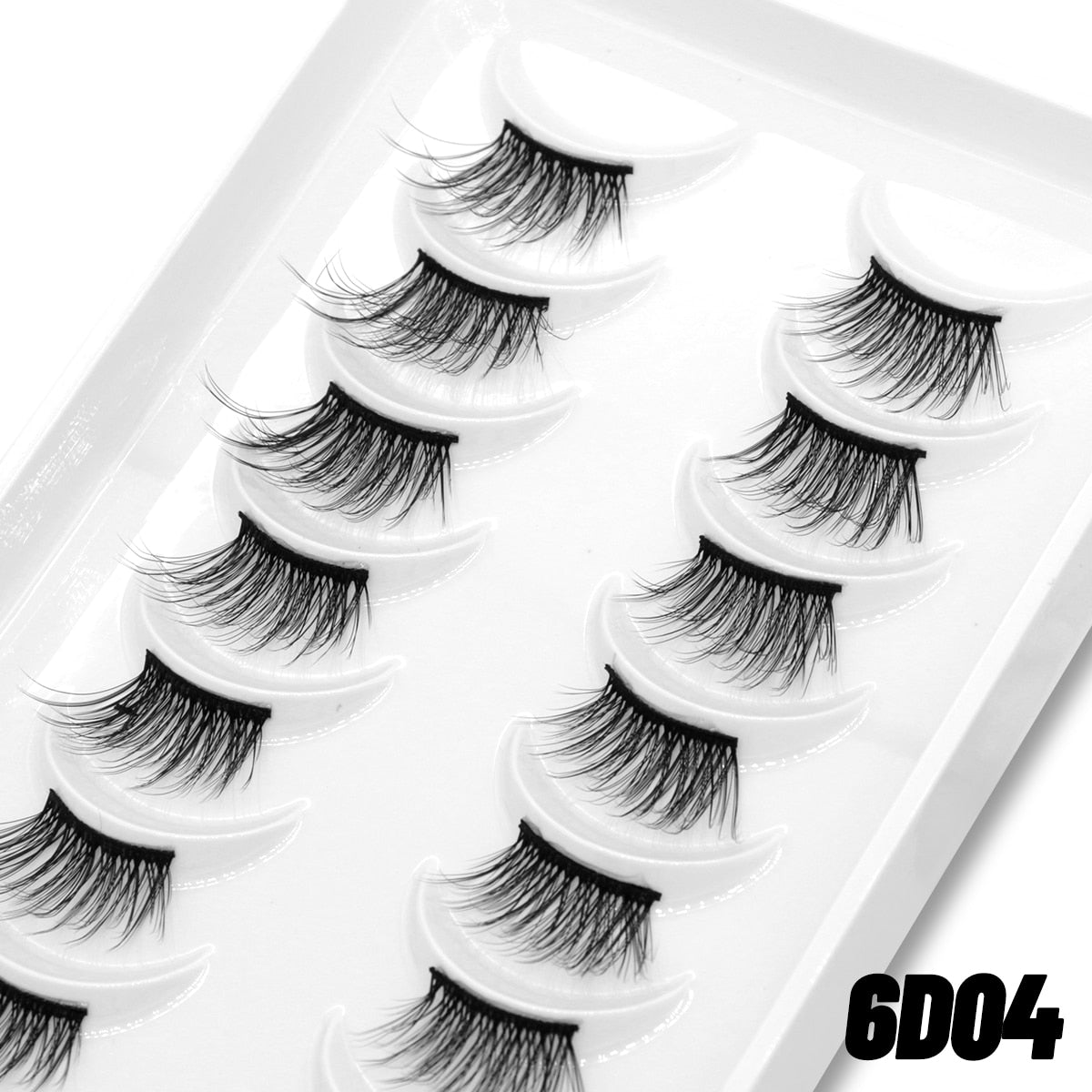 10pairs Clear Band Eye Lashes Mink Eyelashes Crisscross Transparent Band False Eyelashes Natural False Lashes
