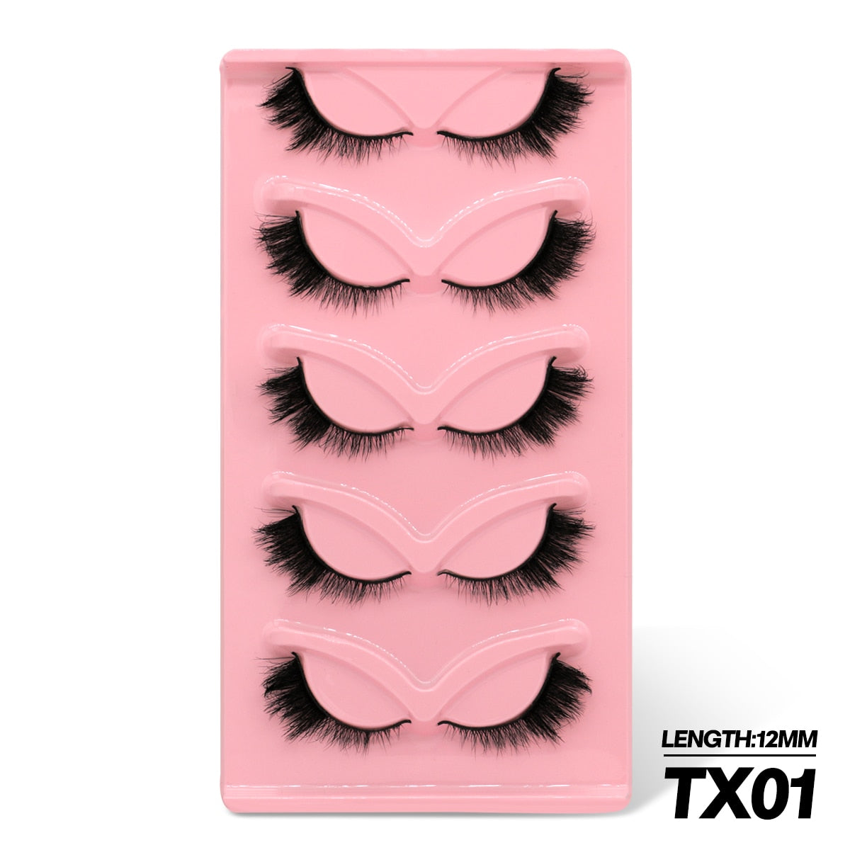 5/7 Cat Eye 3D Mink Lashes Natural Eyelashes Winged End Eye Elongated False Eyelashes lashes Extension