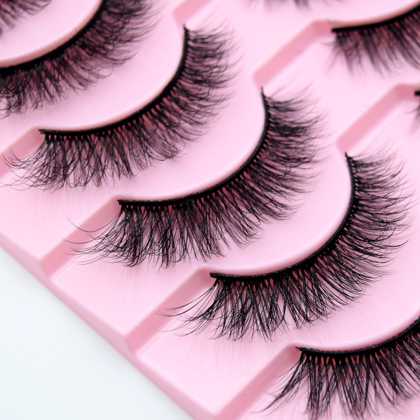 3/10 Pair Eyelashes 3D Faux Mink Lashes Wispy Natural Long False Eyelashes Wholesale Mink Lashes Reusable LasheS