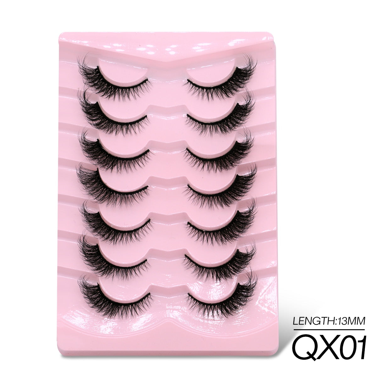 5/7 Pairs Cat Eye Lashes Faux Mink Eyelashes Fluffy long Full Strip Lashes Winged End Eye Elongated Fake Lashes