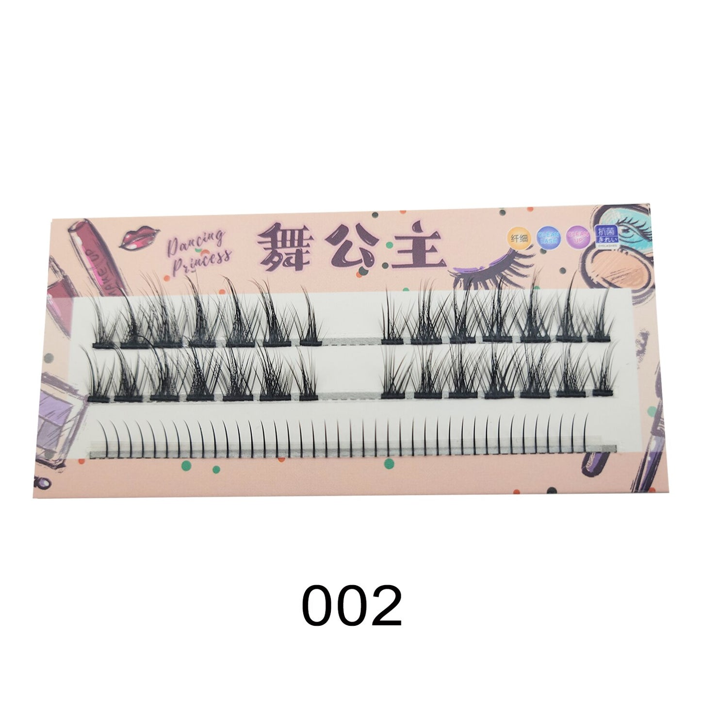 Manga Natural Lashes False Eyelashes Cos Handmade Devil Big Eyes Cluster False Lashes Eyelashes Extension