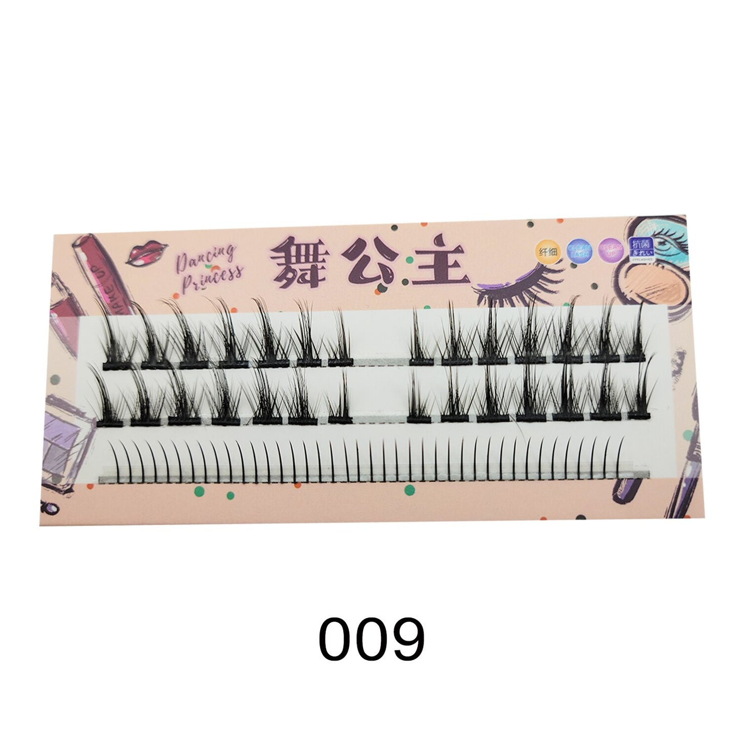 Manga Natural Lashes False Eyelashes Cos Handmade Devil Big Eyes Cluster False Lashes Eyelashes Extension