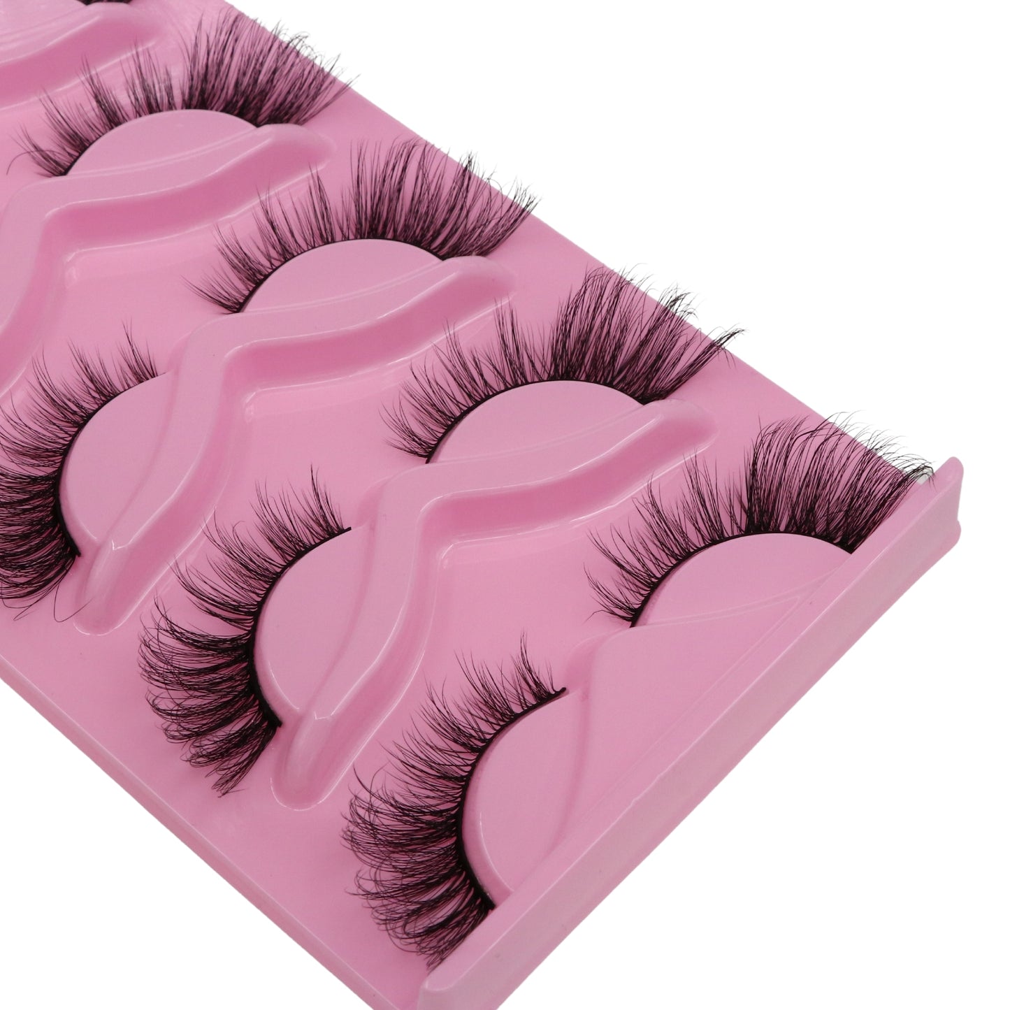 Cat Eye Lashes Winged End Eye Elongated Eyelashes Faux Mink Eyelashes Fake Fox Eye Lashes Soft Natural Long Lashes Cils