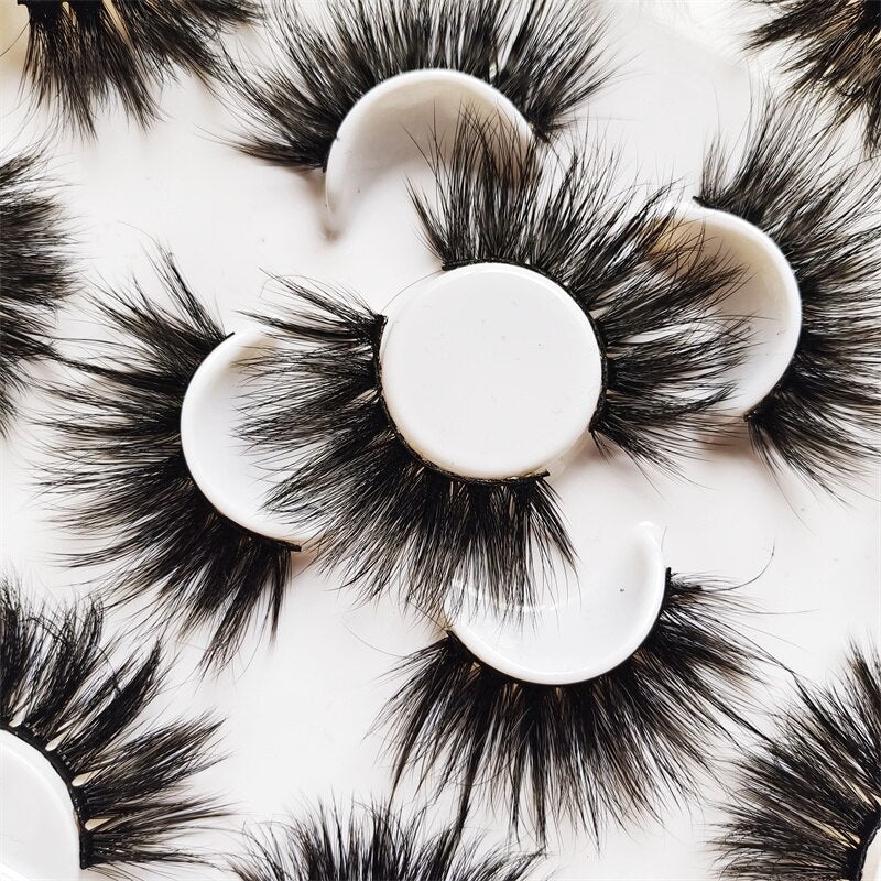 7 Pairs Faux Mink Eyelashes Long Lasting Fluffy Mink Lashes Dramatic Volume lashes Extension Thick Long