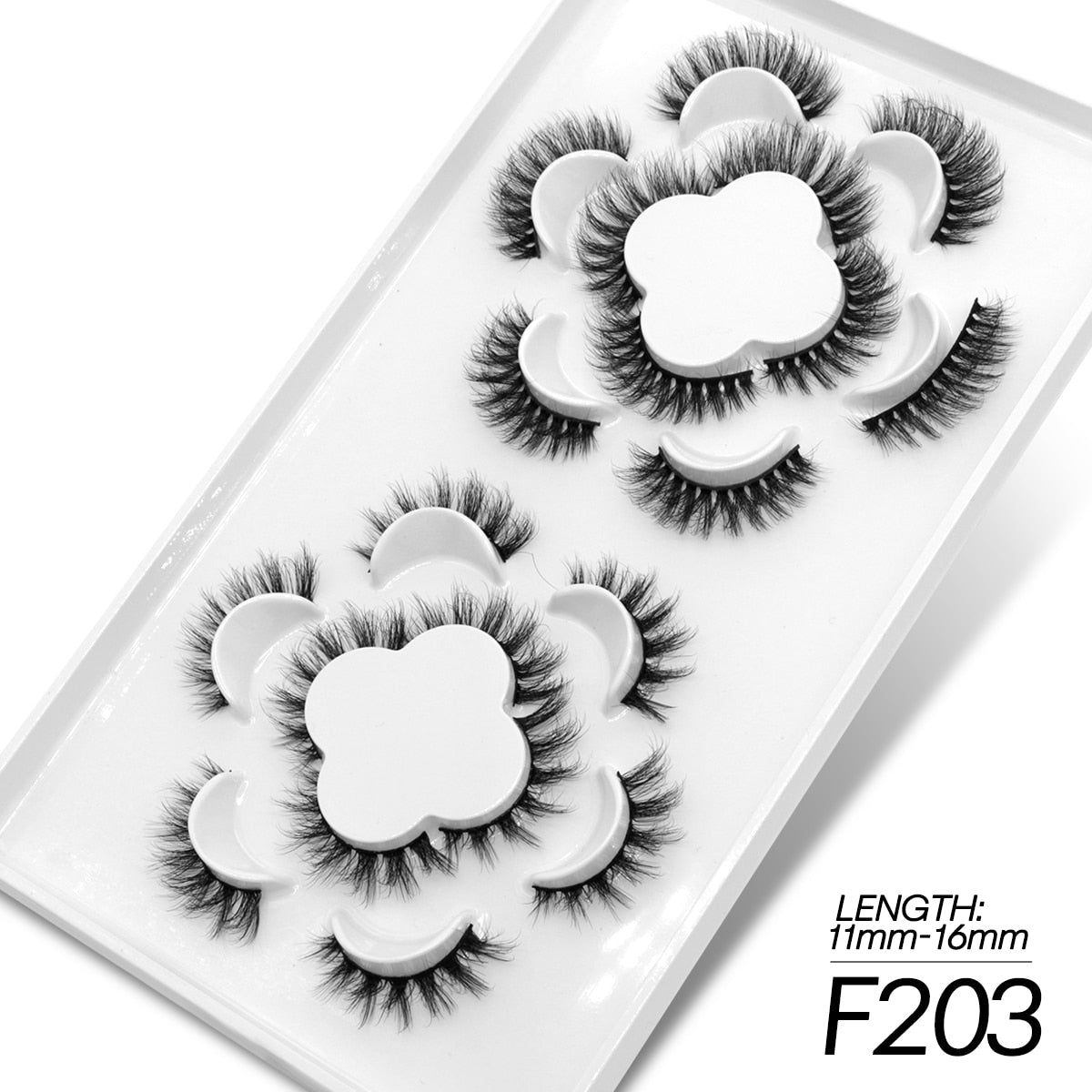5/10 pairs 3D Faux Mink Eyelashes Long Lasting Fluffy Mink Lashes Dramatic Volume Lashes Extension Thick Long