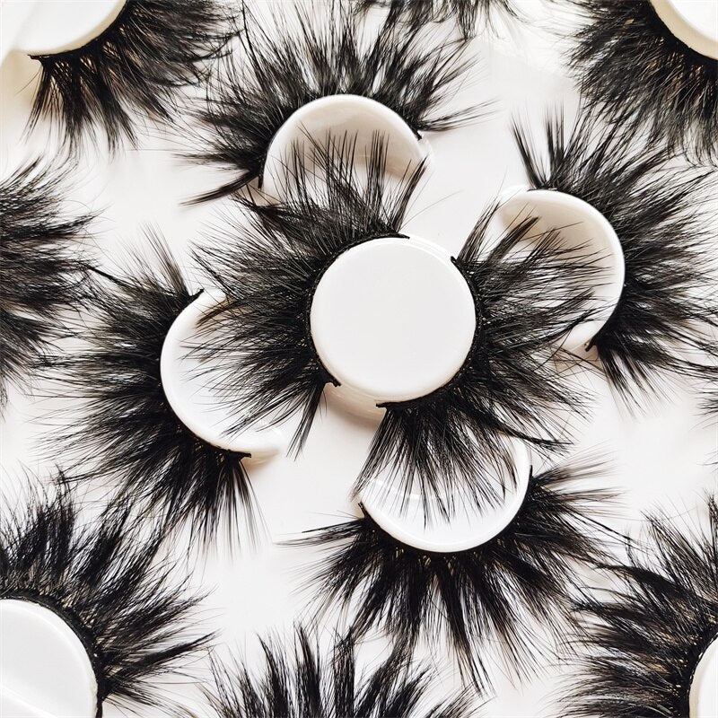 7 Pairs Faux Mink Eyelashes Long Lasting Fluffy Mink Lashes Dramatic Volume lashes Extension Thick Long