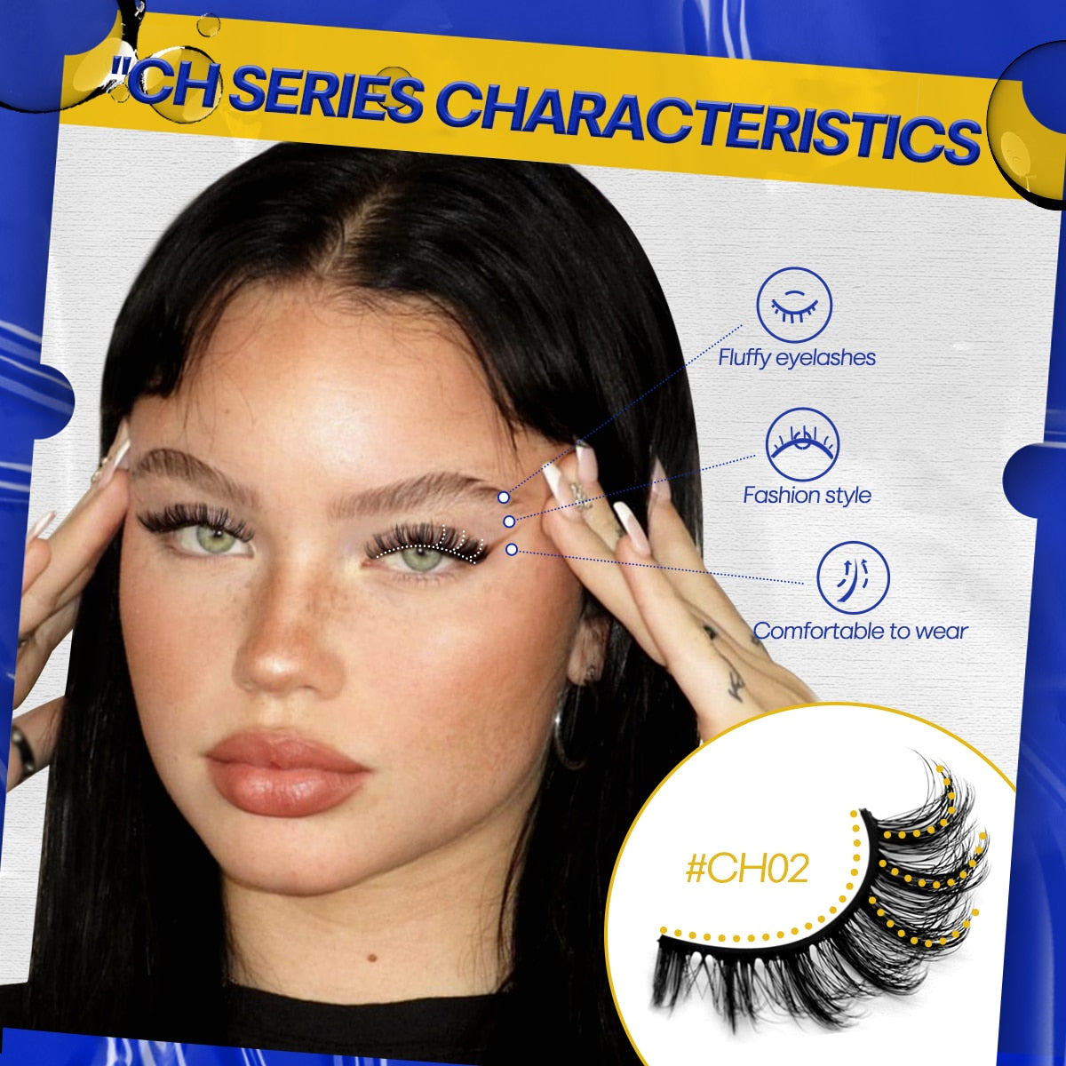 3D Mink Lashes Faux Mink Fluffy Lash 5 Pairs False Eyelashes Cat Eye Thick Mink Lashes Fluffy Short Natural Fake Lashes