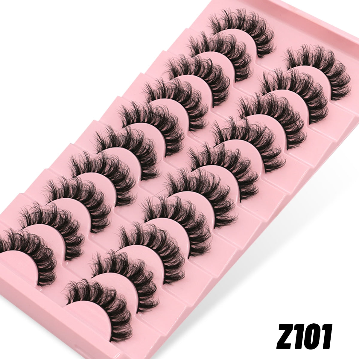 Natural Long 10 Pairs 3D Mink False Eyelashes Fake Lashes Mink Lashes Cat Eye lashes Short Eyelashes