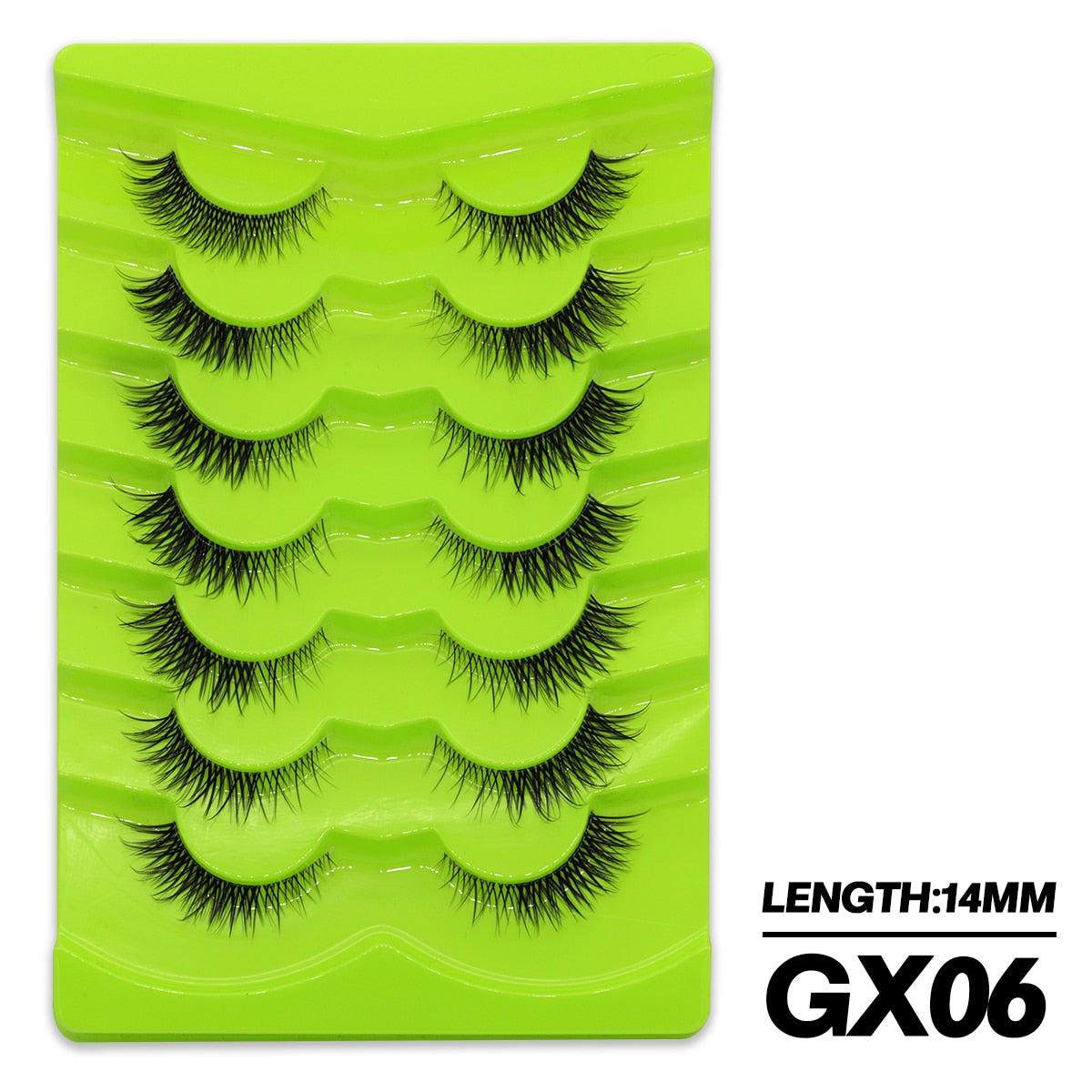 5/7 Pairs Cat Eye Lashes Faux Mink Eyelashes Winged End Eye Elongated Eyelashes Fake Lashes Fluffy long Full Strip