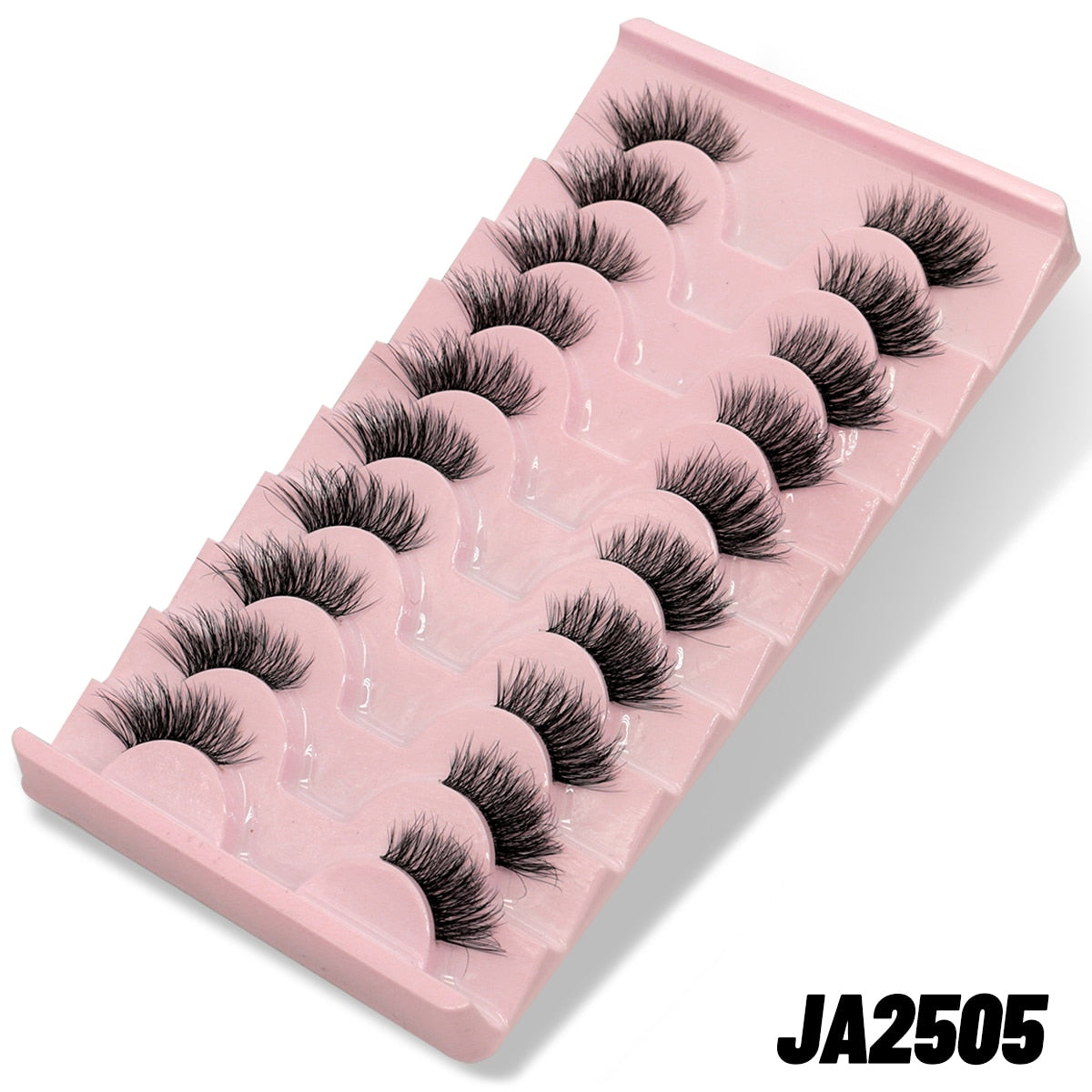 10pairs Clear Band Eye Lashes Mink Eyelashes Crisscross Transparent Band False Eyelashes Natural False Lashes