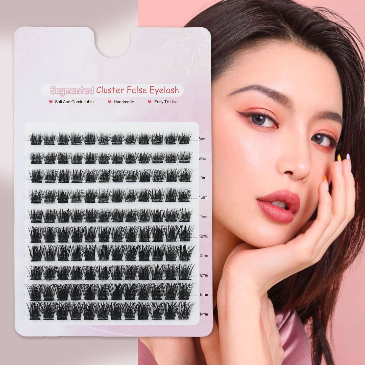 Mix Length 3D Mink Eyelashes Bundles Natural Eyelash extension Volume Individual Eyelash Single Cluster Segmented Lashes