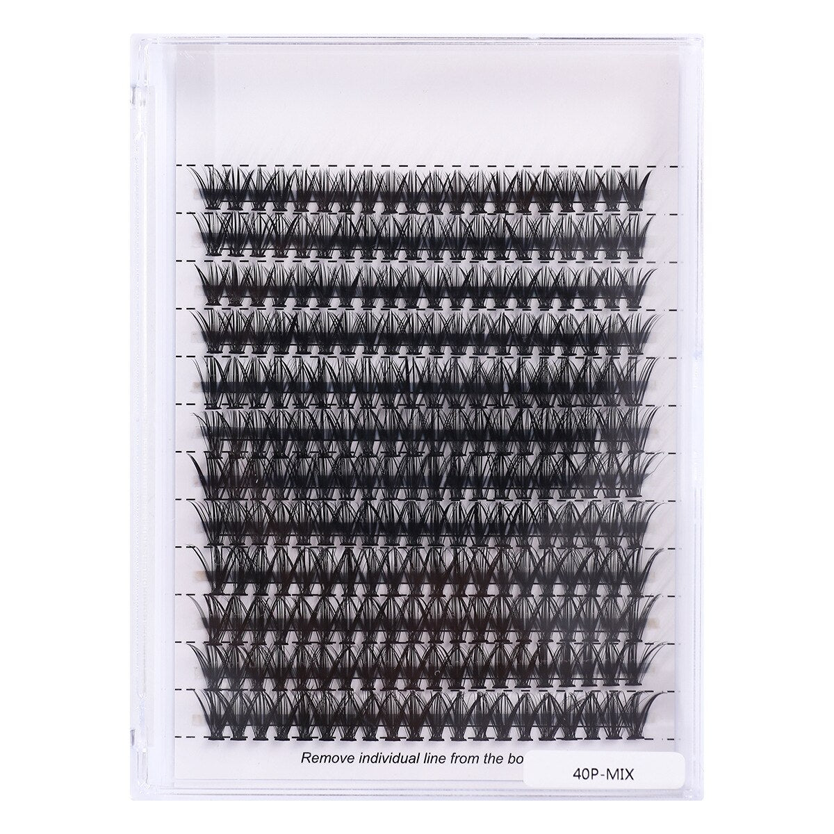 Big capacity Natural Soft Segmented False Bundles Eyelashes DIY Individual Clusters Lash Extensions Faux Mink Fake Lashes