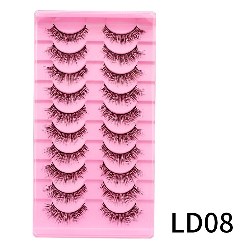 Lash L Warp Full Strip Eyelashes Korean Beauty Manga Lashes Fluffy