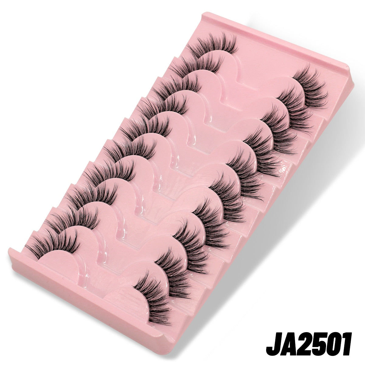 10pairs Clear Band Eye Lashes Mink Eyelashes Crisscross Transparent Band False Eyelashes Natural False Lashes