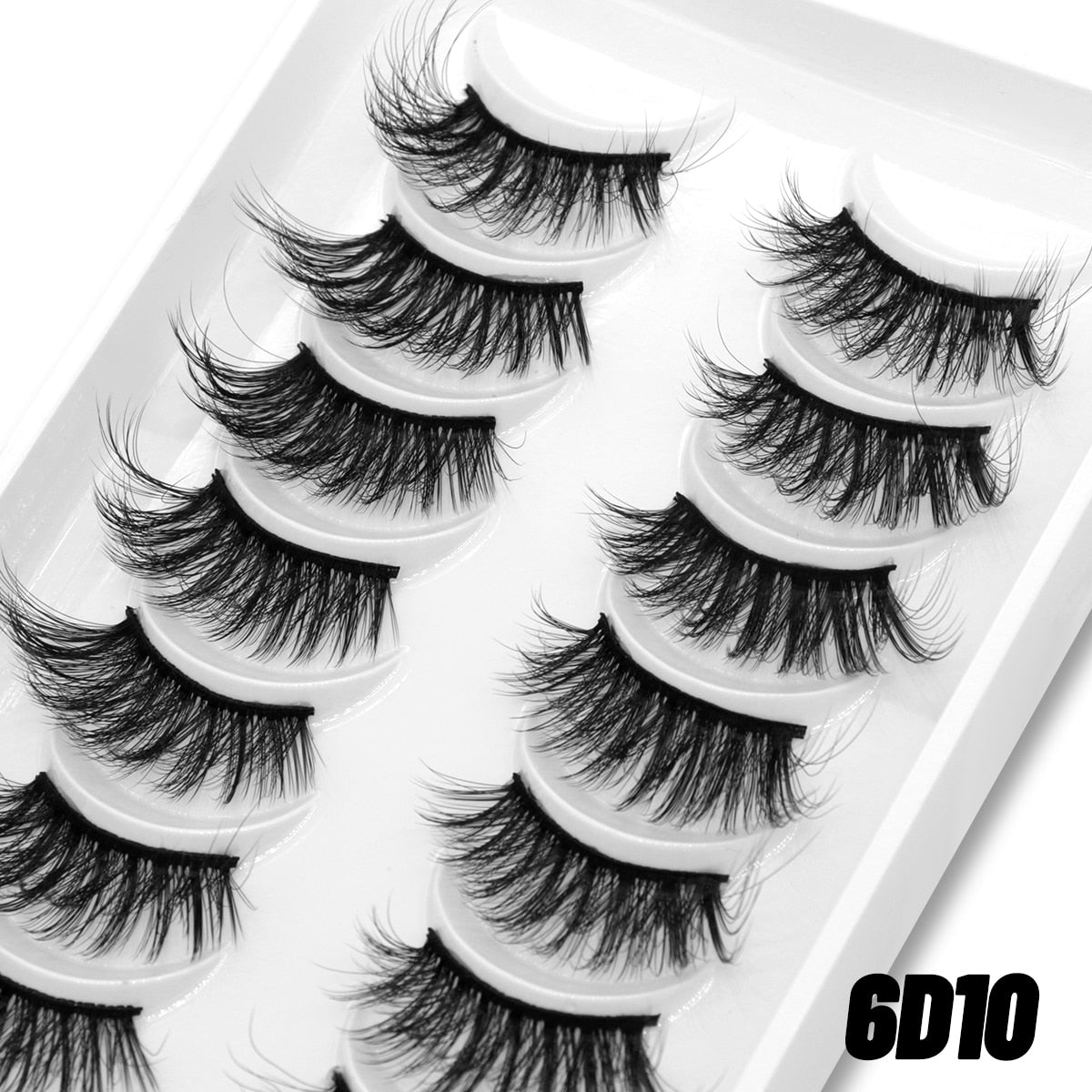 10pairs Clear Band Eye Lashes Mink Eyelashes Crisscross Transparent Band False Eyelashes Natural False Lashes