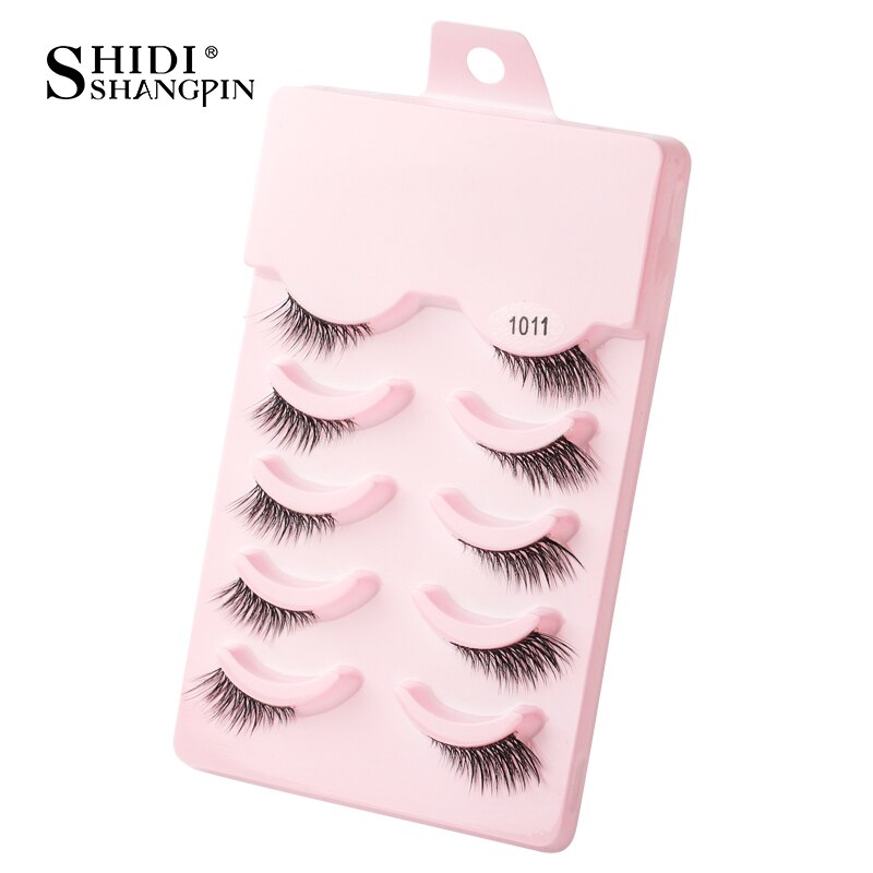 Manga Lashes 3/5/10 Pairs Eyelashes 3D Mink Lashes Korean Natural Cils Strip Lashes Band Soft Cosplay False Eyelashes