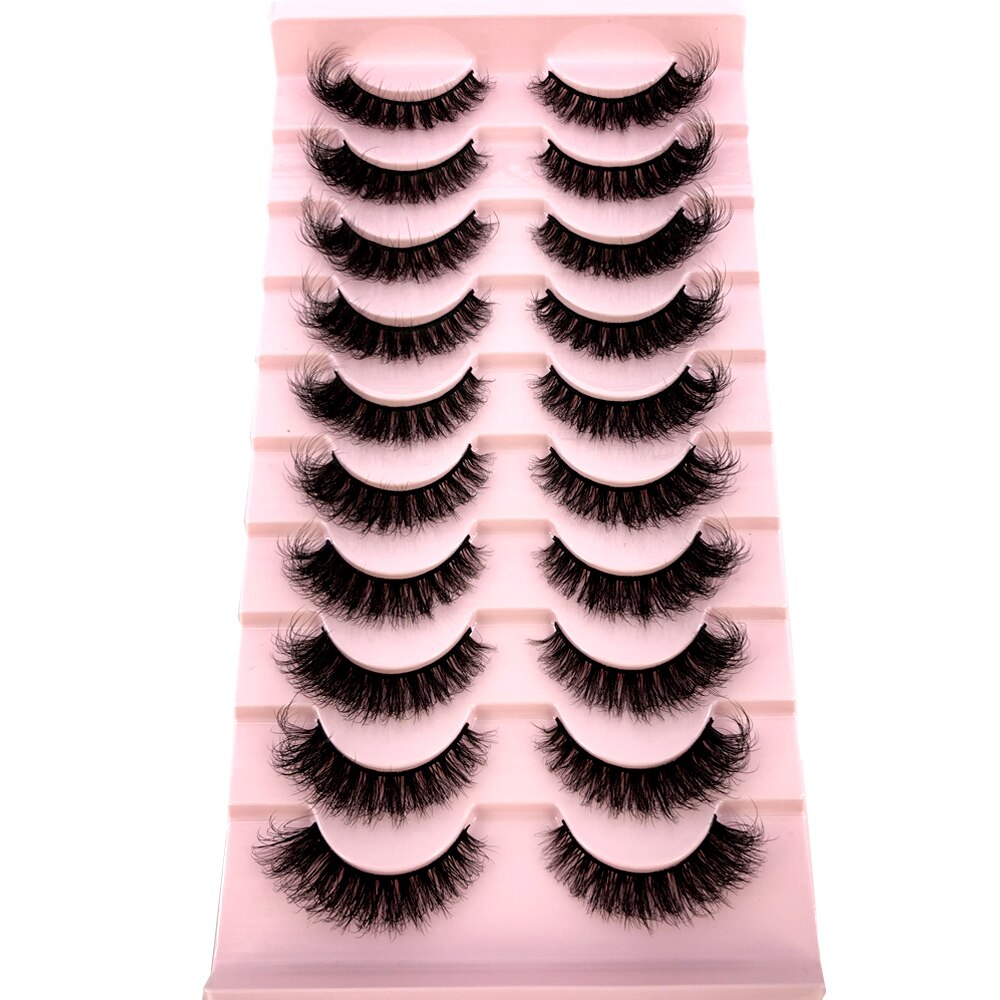 10 Pairs Natural False Eyelashes Fake Lashes Long 3d Mink Lashes Extension Eyelash Mink Eyelashes