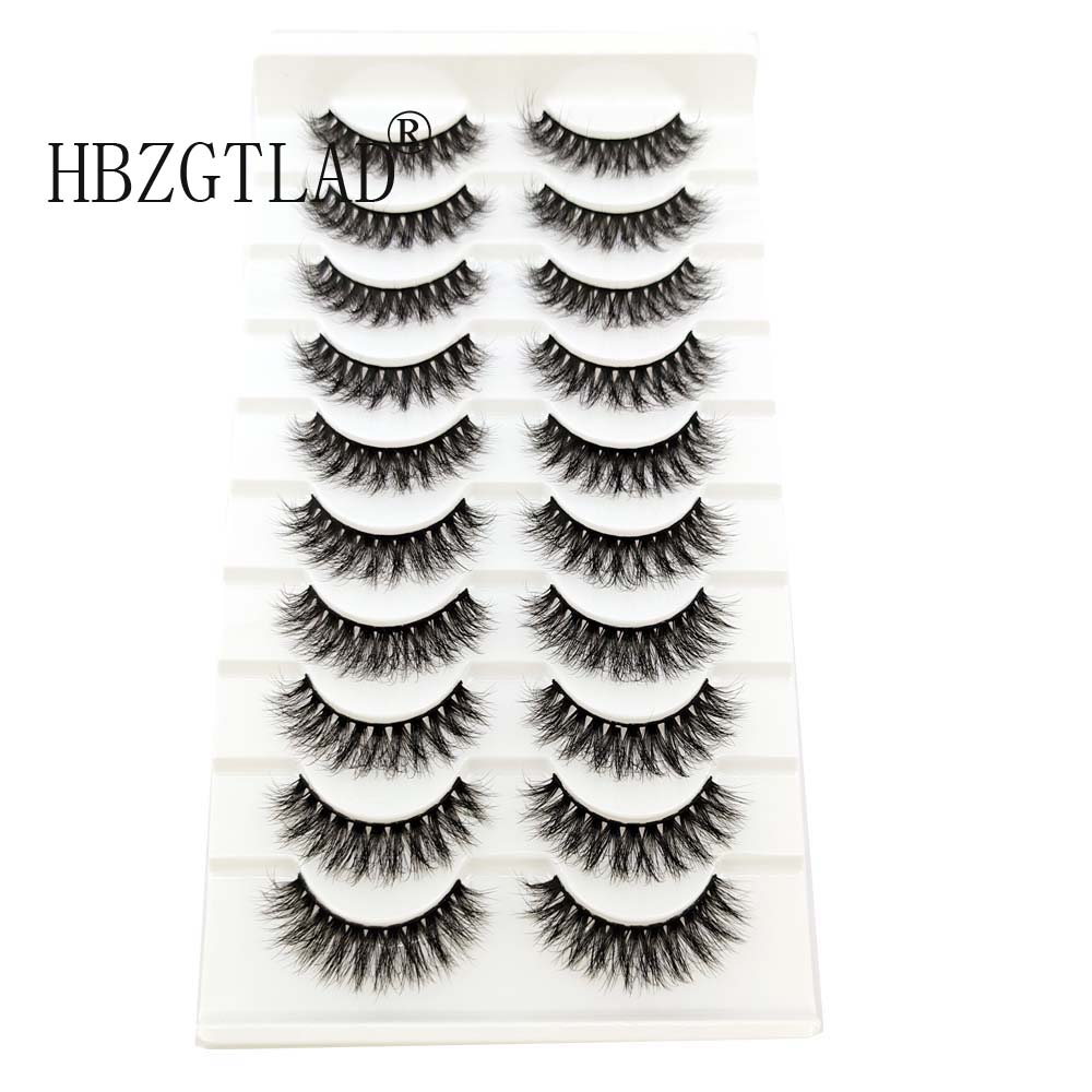 10pairs eyelashes soft fluffy lashes false eyelashes dramatic 3d mink lashes lash extension 3d cilios faux cils