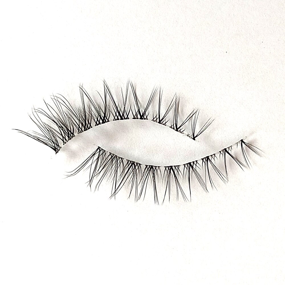 5 Pairs 3D Faux Mink Lashes Invisible band Lashes Natural short Transparent Terrier Lashes Clear Band Soft Eyelashes Extension