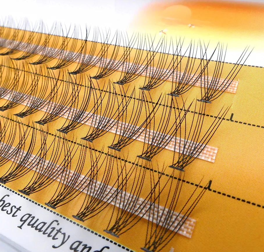 10D imitation mink lashes 60 bundles/box natural lashes extension 3D Russian cluster