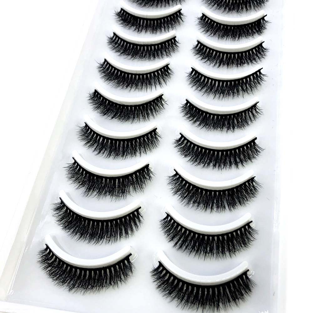10pairs eyelashes soft fluffy lashes false eyelashes dramatic 3d mink lashes lash extension 3d cilios faux cils