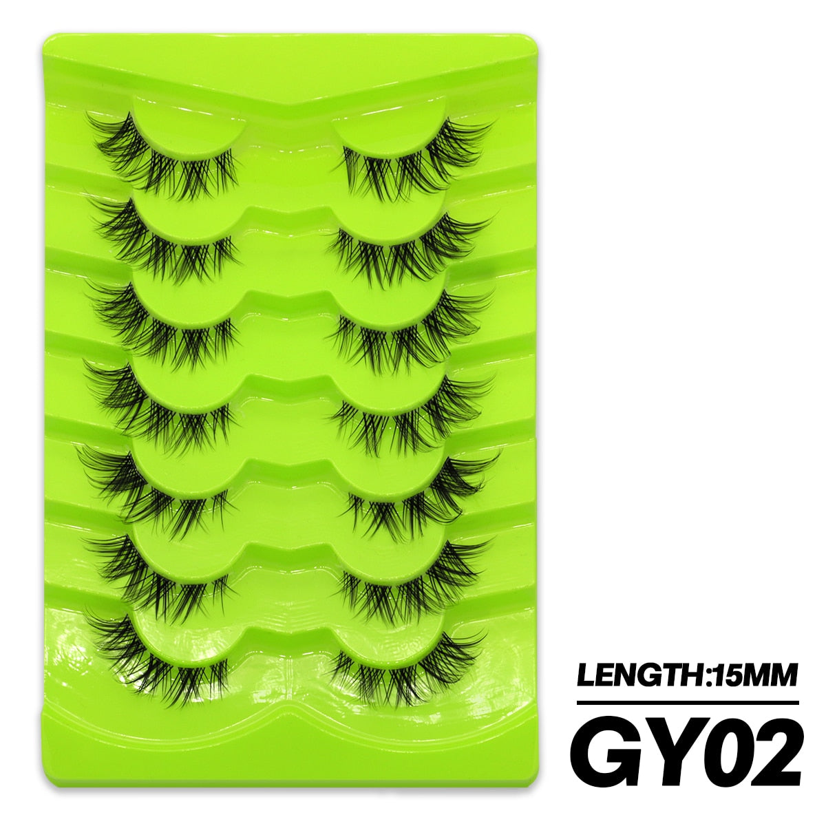 5/7 Pairs Cat Eye Lashes Faux Mink Eyelashes Winged End Eye Elongated Eyelashes Fake Lashes Fluffy long Full Strip