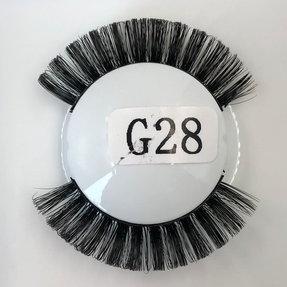 3D Lash Extension Supplies 5 Pairs Reusable DD Curl Russian Strip Lashes Box Packaging 5D Thick Natural False Eyelashes