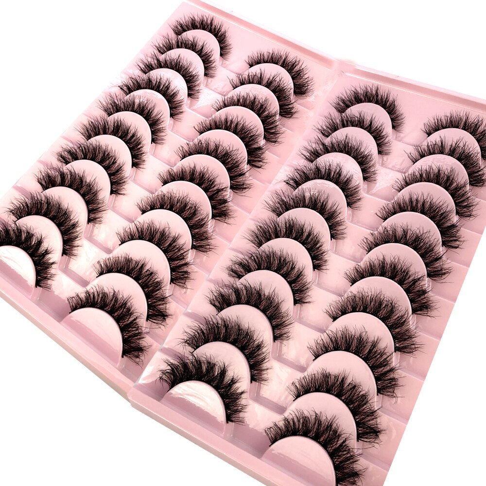 20 Pairs Natural fake eyelashes Lashes 3D mink lashes False bright lashes fadvany Eyelashes extensions of cils eyelashes