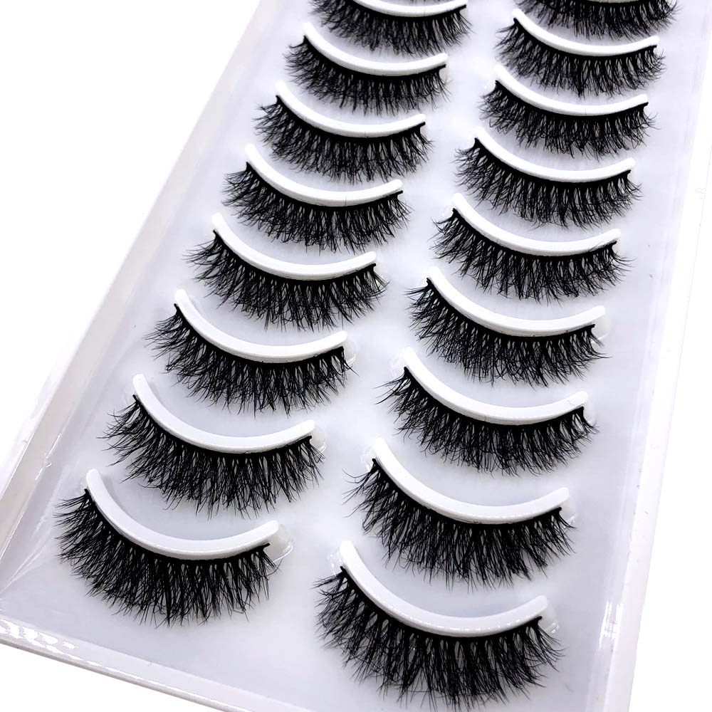 10pairs eyelashes soft fluffy lashes false eyelashes dramatic 3d mink lashes lash extension 3d cilios faux cils