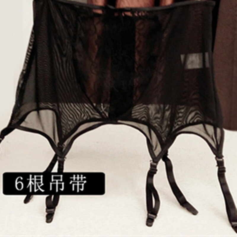 Women's Sexy Lingerie Plus Size S-2XL Lace Garter Suspenders Transparent Underwear Adjustable Waist Belt For Stockings