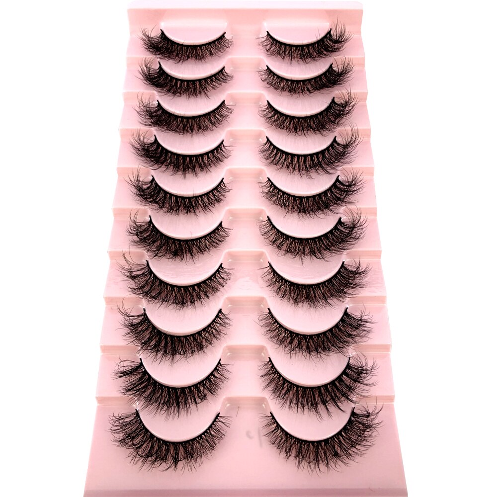 10 Pairs Natural False Eyelashes Fake Lashes Long 3d Mink Lashes Extension Eyelash Mink Eyelashes