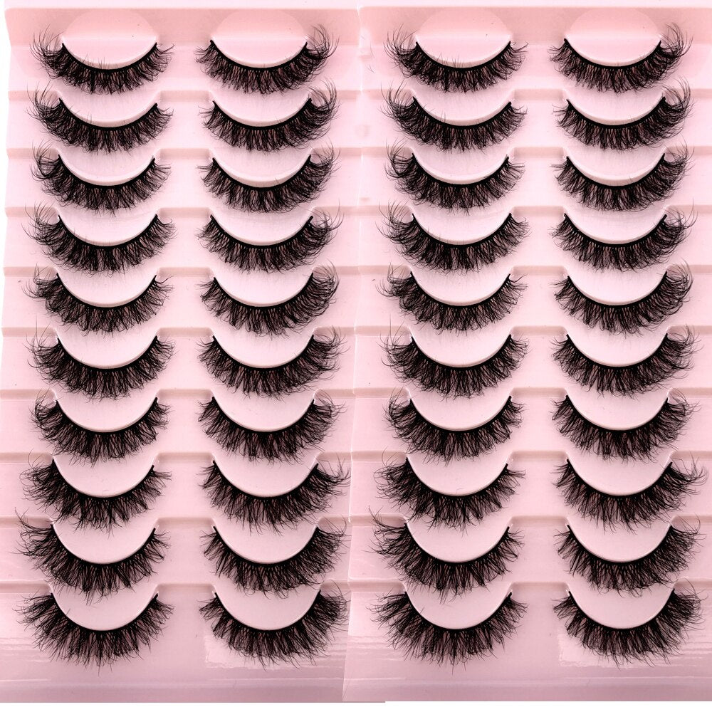 20 Pairs Natural fake eyelashes Lashes 3D mink lashes False bright lashes fadvany Eyelashes extensions of cils eyelashes