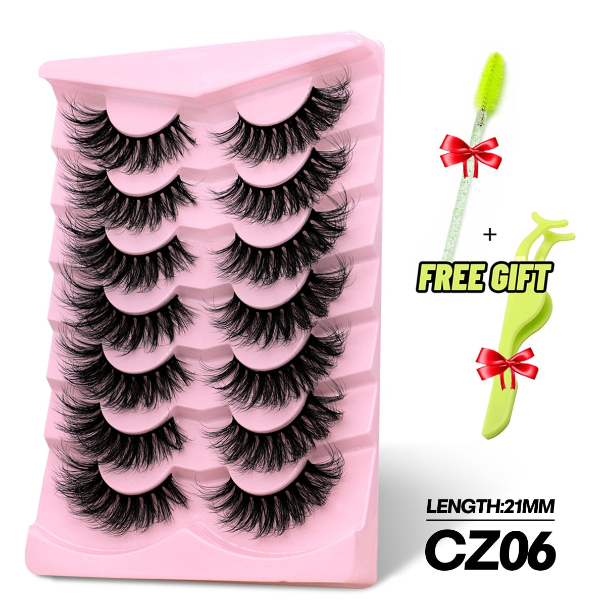 5/7 Pairs Eyelashes Long Lasting Fluffy Wispy Natural Mink Lashes Dramatic Volume lashes Extension Thick Long