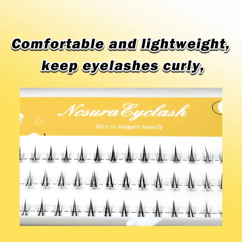 Fake Lashes 5-7mm Air Lower Eyelashes Fairy Segmented Natural Under Lashes Manga Bottom Lashes