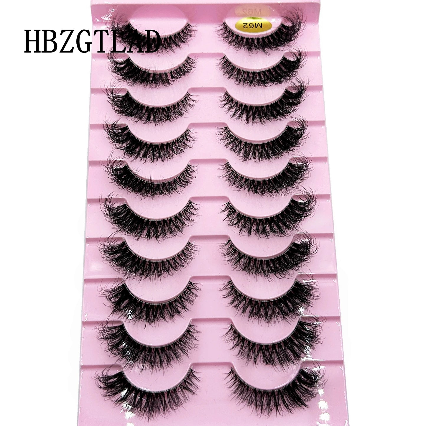 Invisible band Lashes 10 Pairs 3D Faux Mink Lashes Natural short Transparent Terrier Lashes Clear Band Soft Eyelashes Extension