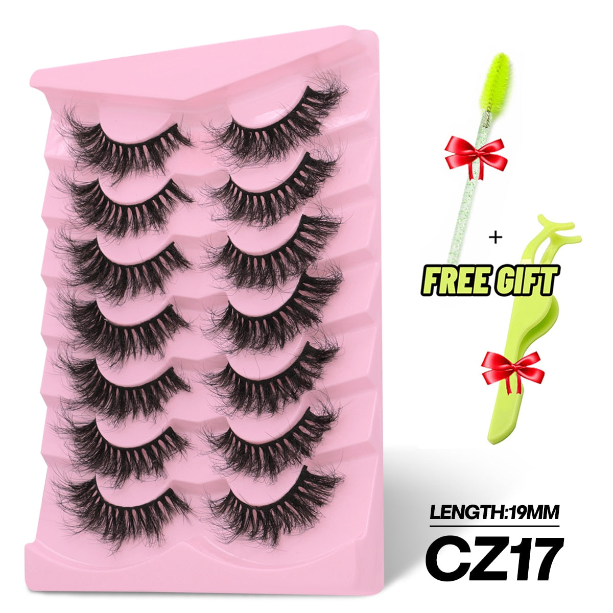 5/7 Pairs Eyelashes Long Lasting Fluffy Wispy Natural Mink Lashes Dramatic Volume lashes Extension Thick Long