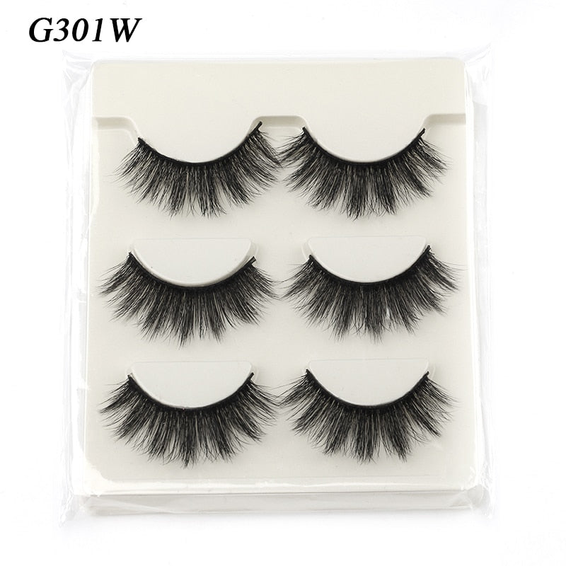 False Eyelashes 3/5pairs Cat Eyes lash Natural Long Full Strip Lashes Handmade Wispy 3d Mink Faux Cils Extension
