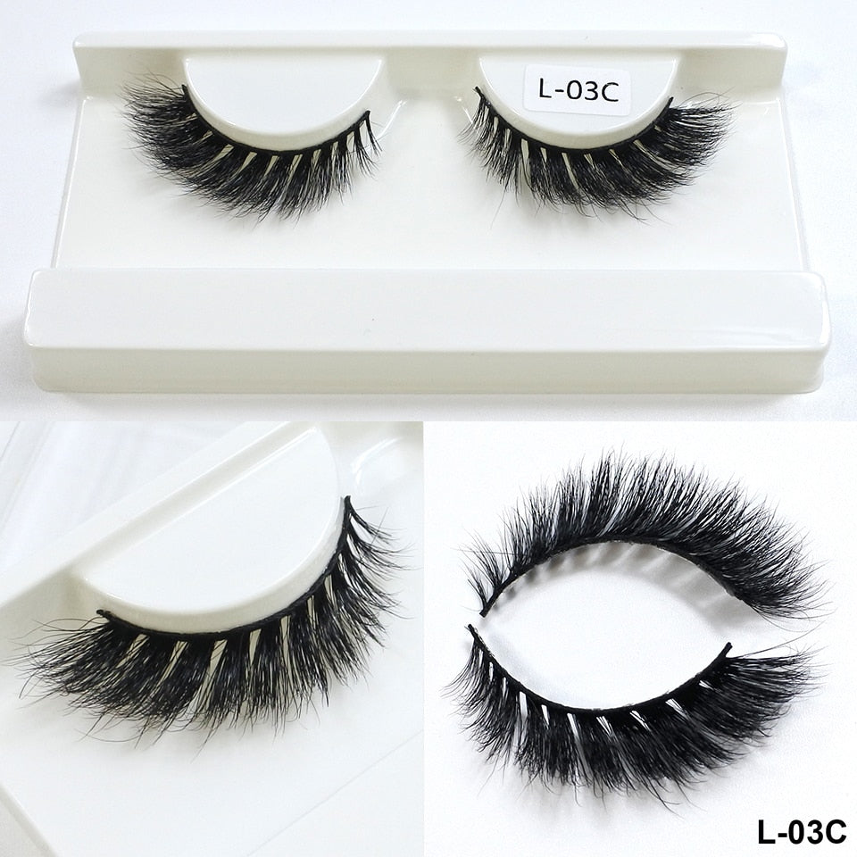 Mink Eyelashes 10mm-18mm Short Natural 3d Mink Lashes Winged Cateye Lashes