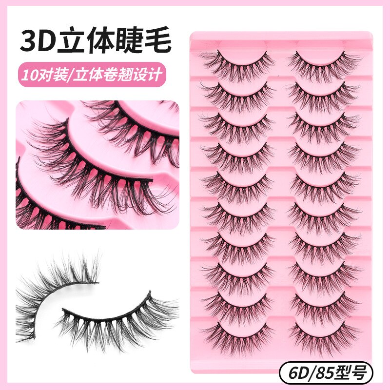 10 pairs Natural Lashes 3D Mink Lashes Faux Mink Fluffy Lash Soft Full Thick Wispy Eyelash Dramatic False Eyelashes