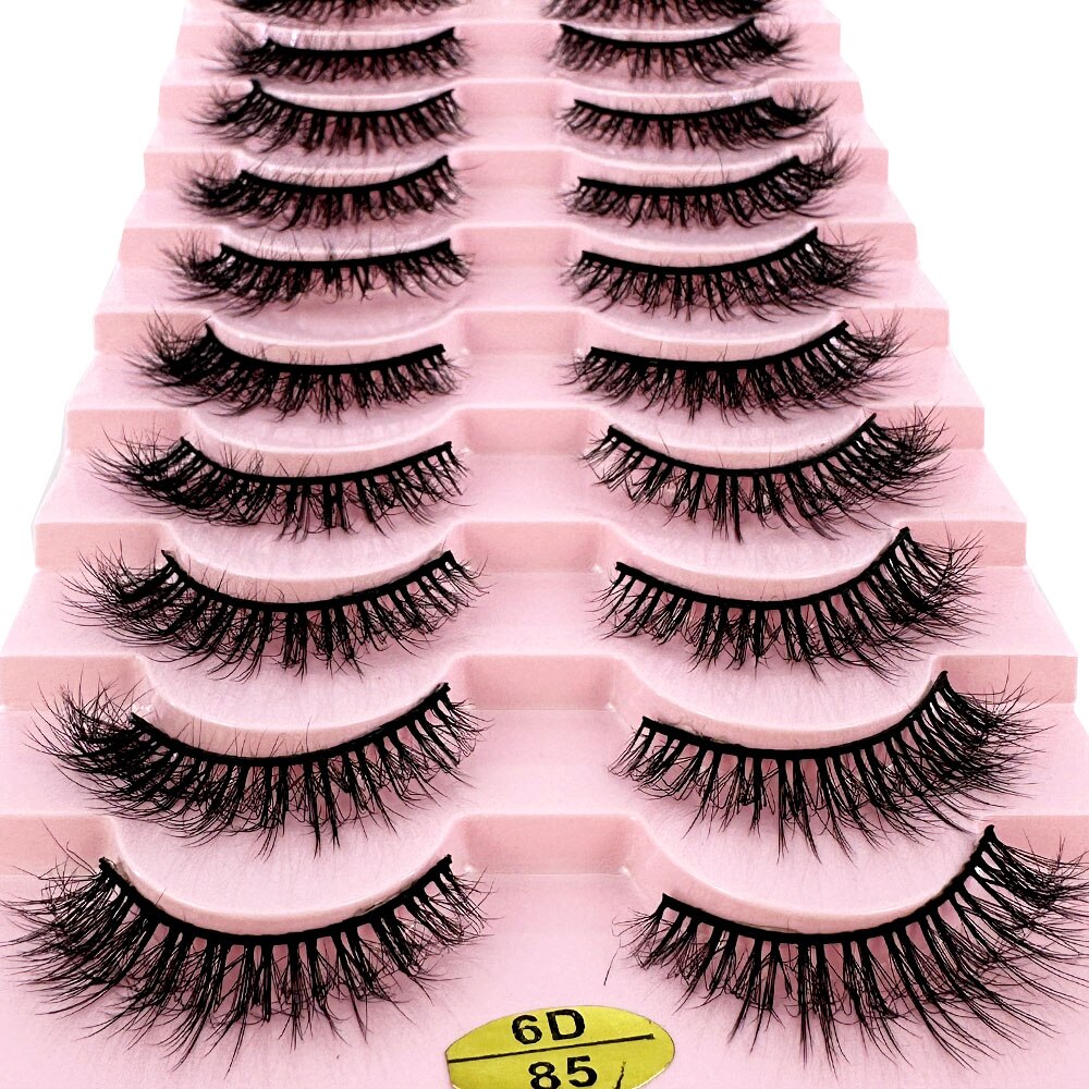 10pair 3D Mink Lashes Cruelty free Eyelashes Makeup maquillaje False Eyelashes 6D Fluffy Fake Lashes Thick Faux Cils Maquiagem
