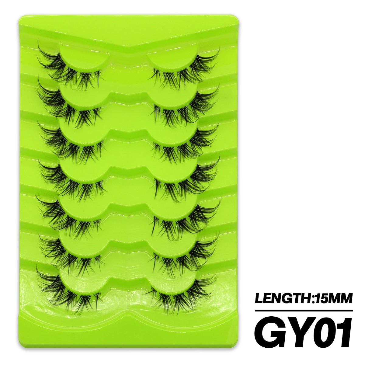 5/7 Pairs Cat Eye Lashes Faux Mink Eyelashes Winged End Eye Elongated Eyelashes Fake Lashes Fluffy long Full Strip