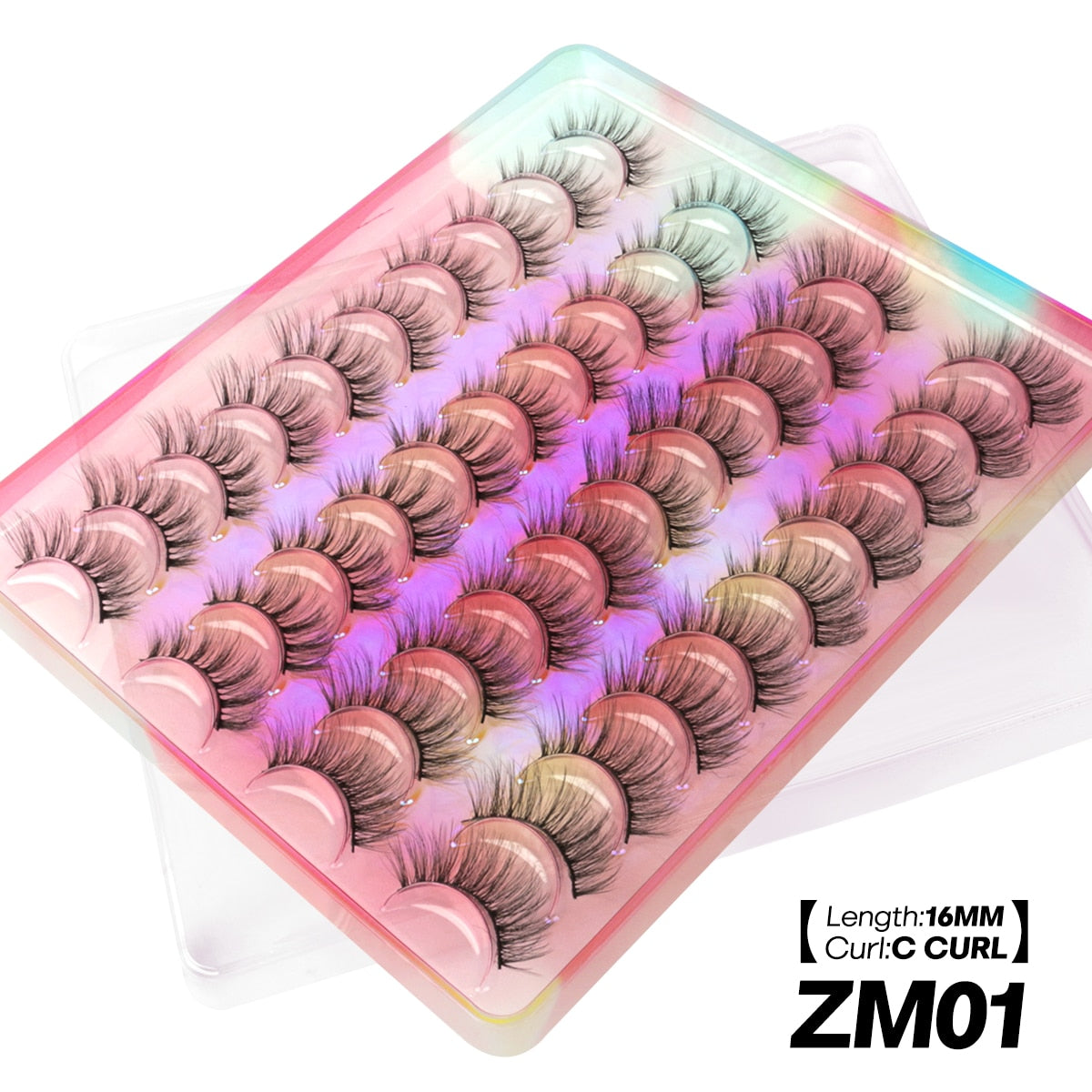 Russian Strip Lashes 5/10/20 Pairs Fluffy Mink Lashes 3D False Eyelashes Russian Eyelashes D Curl Fake Eyelashes