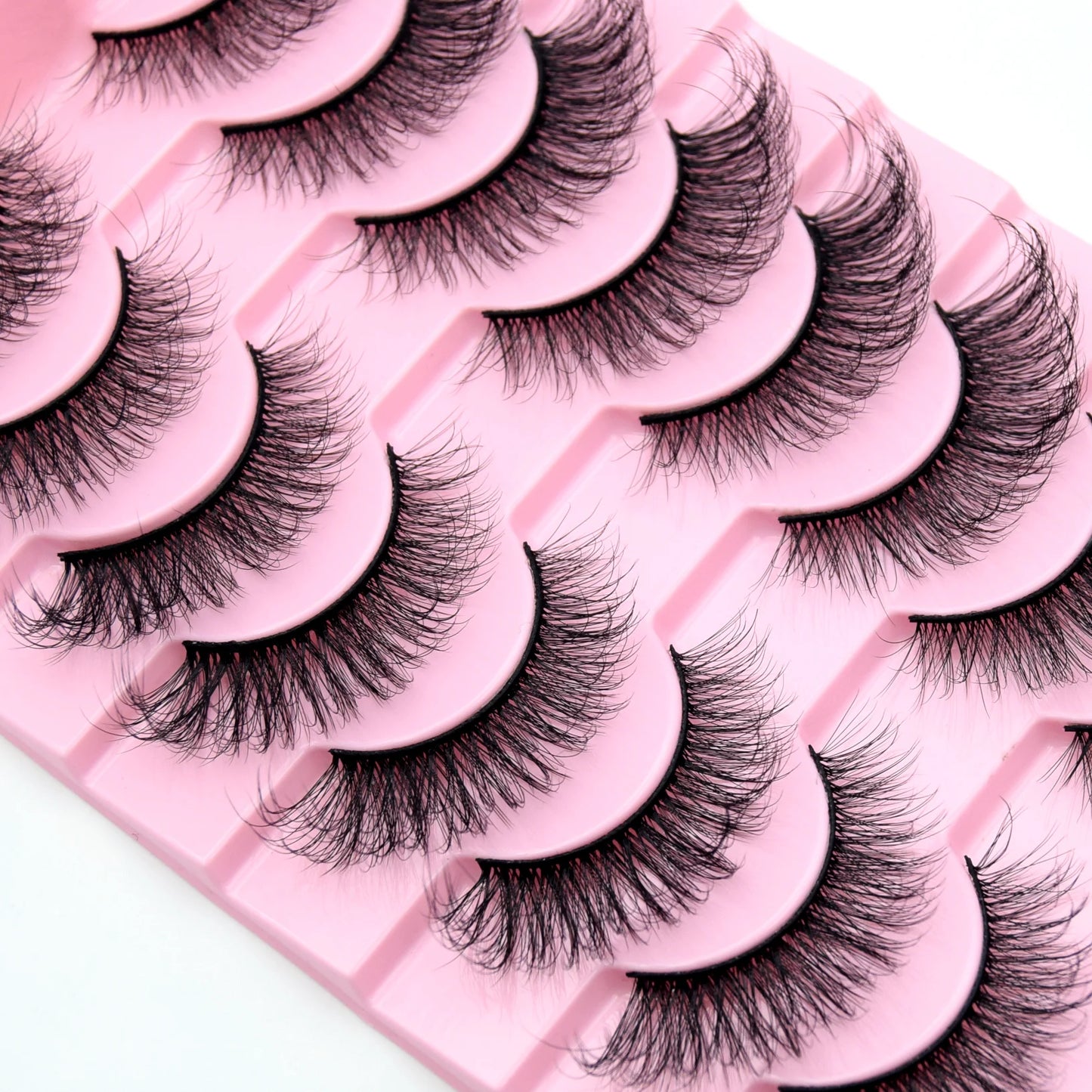 10 Pairs Eyelashes Natural Long 3D Mink Lashes Fluffy Volume Mink False Eyelashes Cruelty Free Wispy Lashes