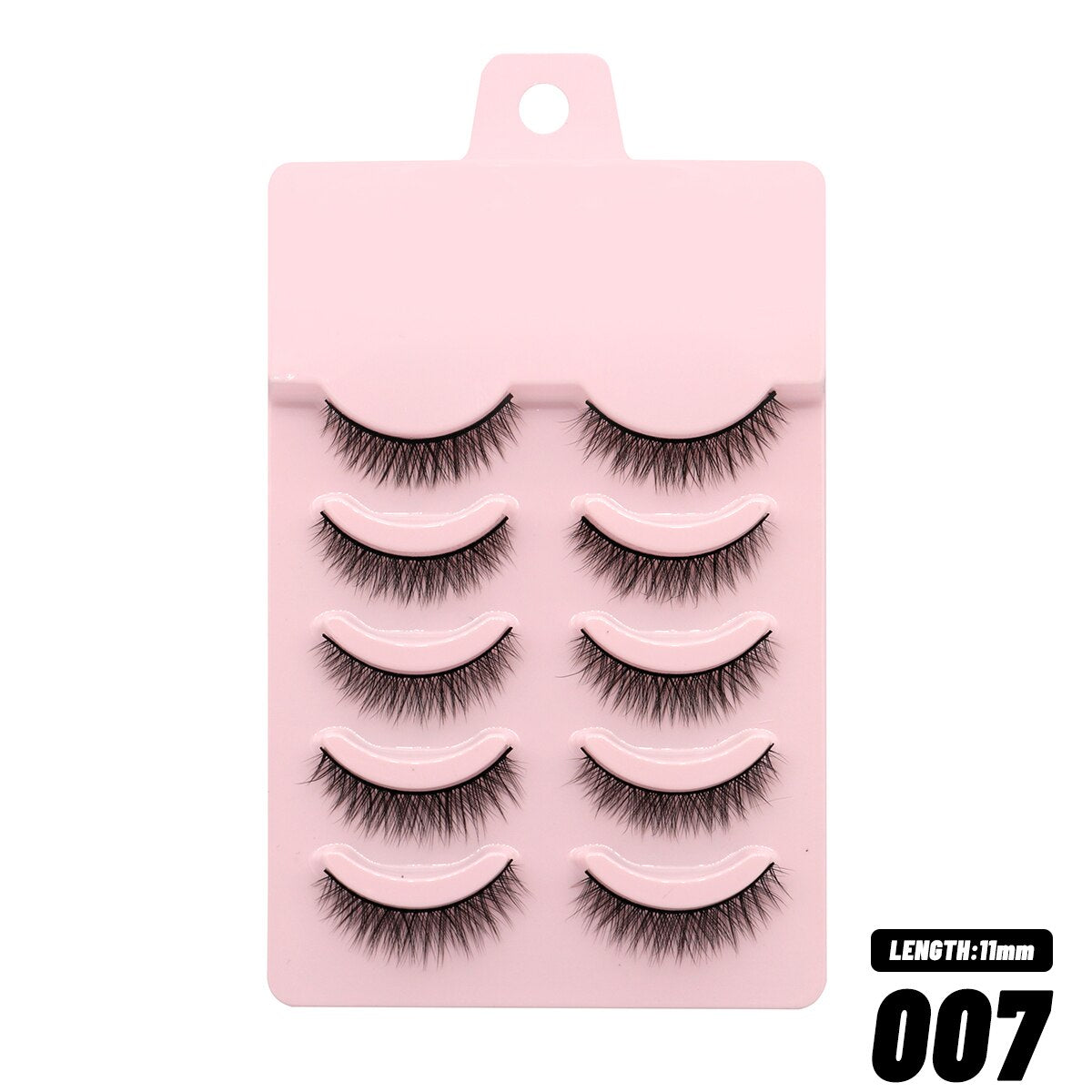5 Pairs Eyelashes Manga Lashes Natural Cosplay False Lashes Fluffy Soft Cross Fairy Little Devil Lashes Extension