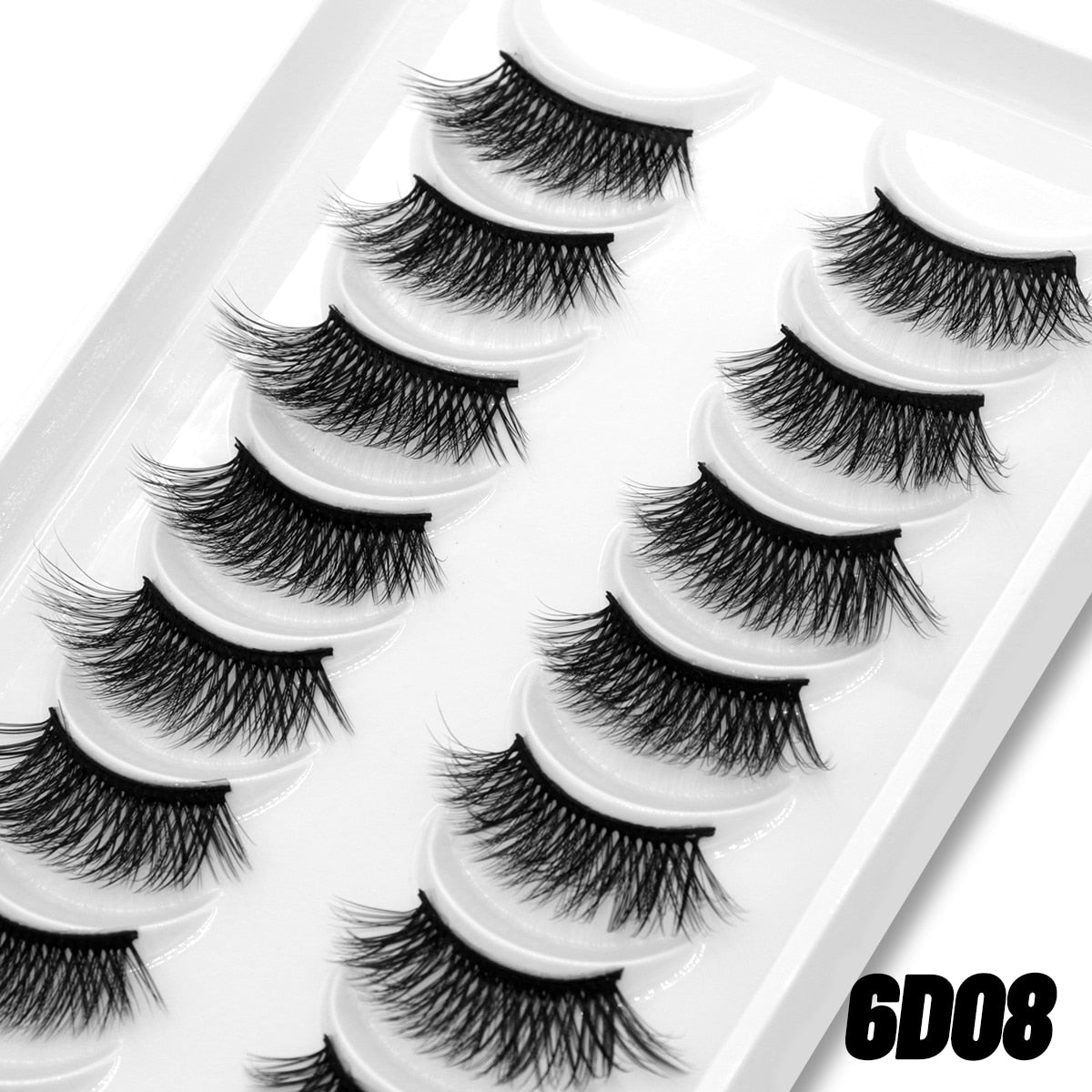 10pairs Clear Band Eye Lashes Mink Eyelashes Crisscross Transparent Band False Eyelashes Natural False Lashes