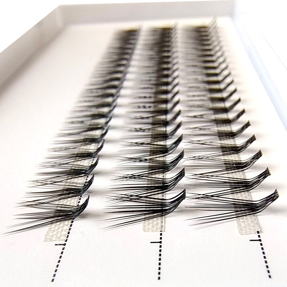 60 Clusters Lashtray For 10D 20D L curl Individual Eyelashes Bunches Professional Makeupartist Faux Lashtray